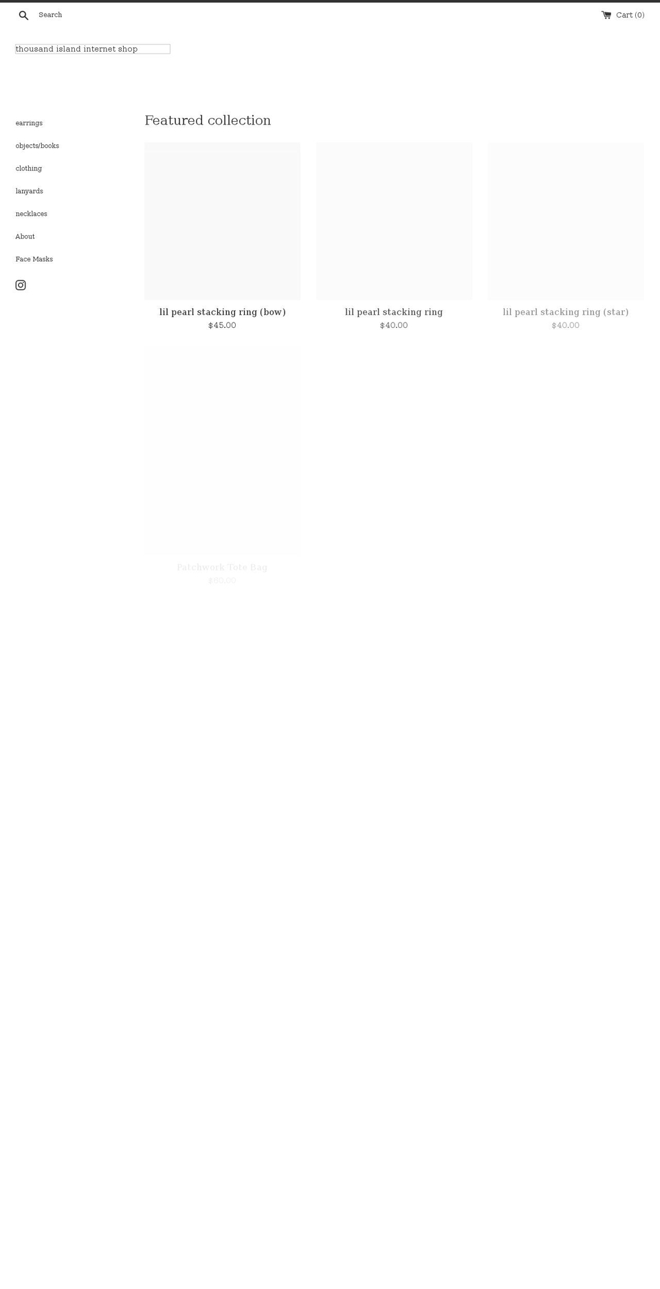 thousandisland.shop shopify website screenshot