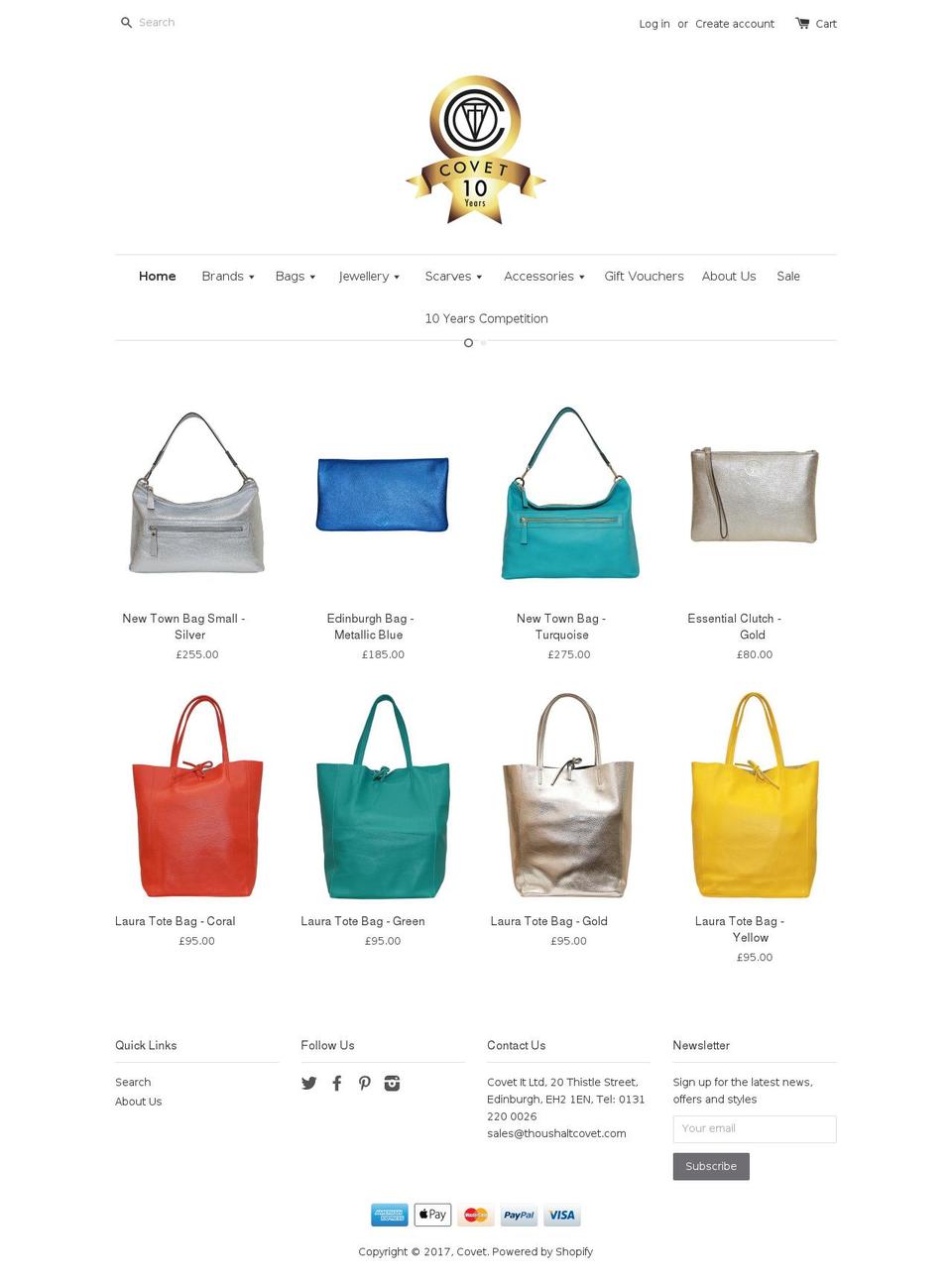 thoushaltcovet.com shopify website screenshot