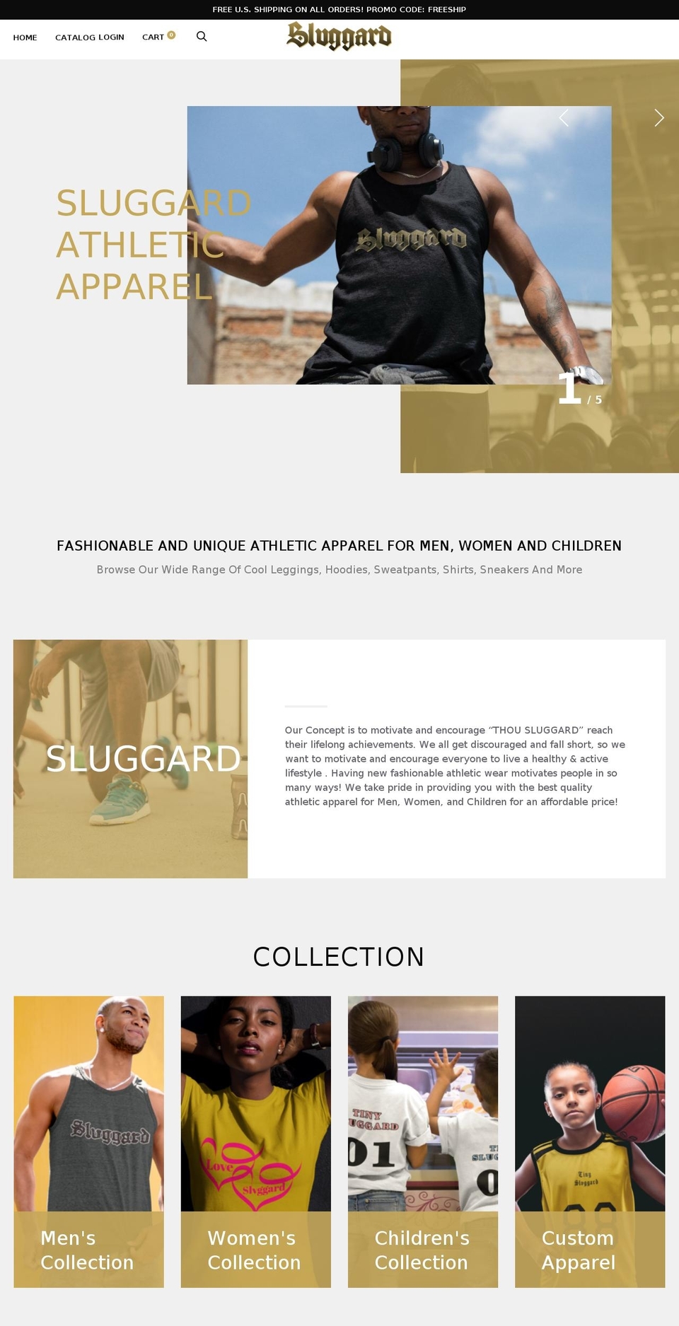 thousluggard.com shopify website screenshot