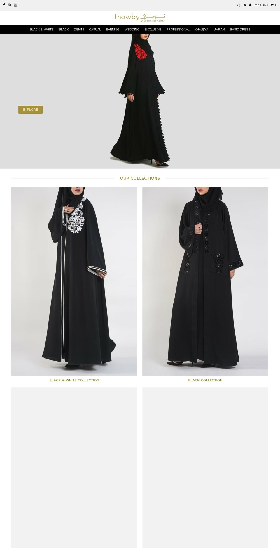 thowby.net shopify website screenshot