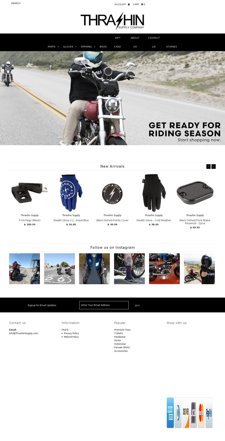 thrashincrew.com shopify website screenshot