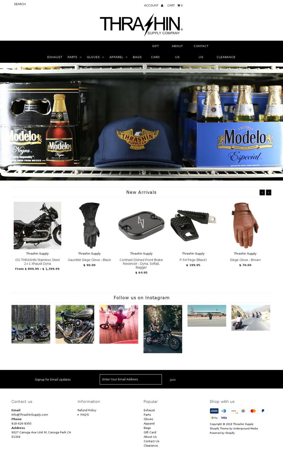 thrashinsupplytorquechamber.com shopify website screenshot