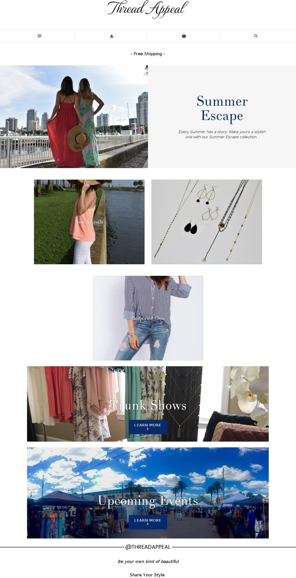 thread-apparel.com — Shopify storefront screenshot
