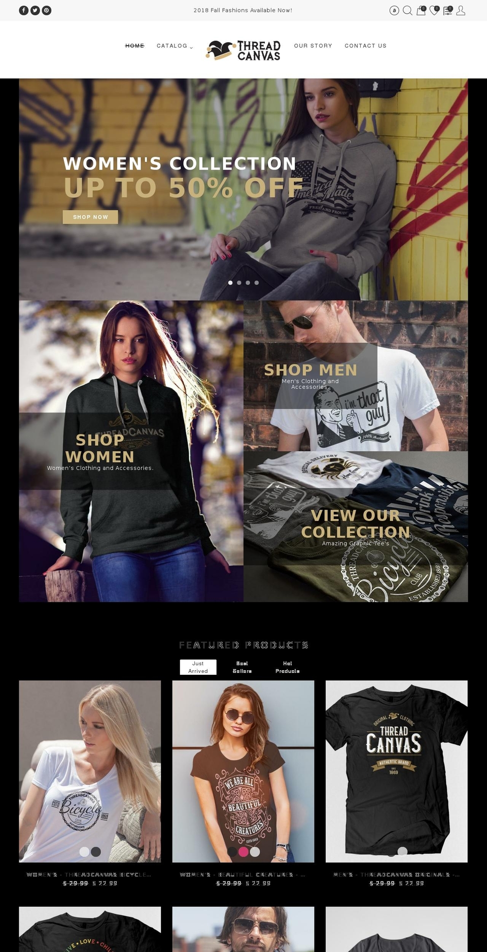 the-look-demo-01-1-2 Shopify theme site example threadcanvas.com