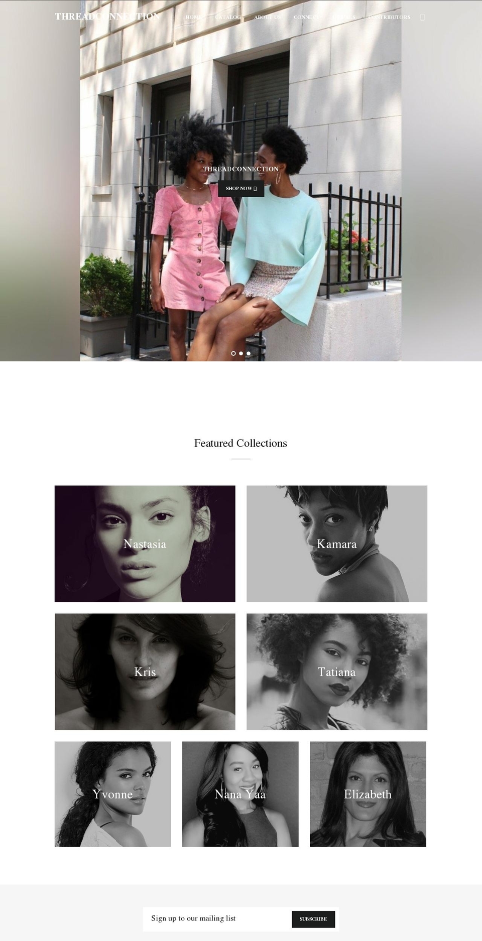 threadconnection.myshopify.com shopify website screenshot