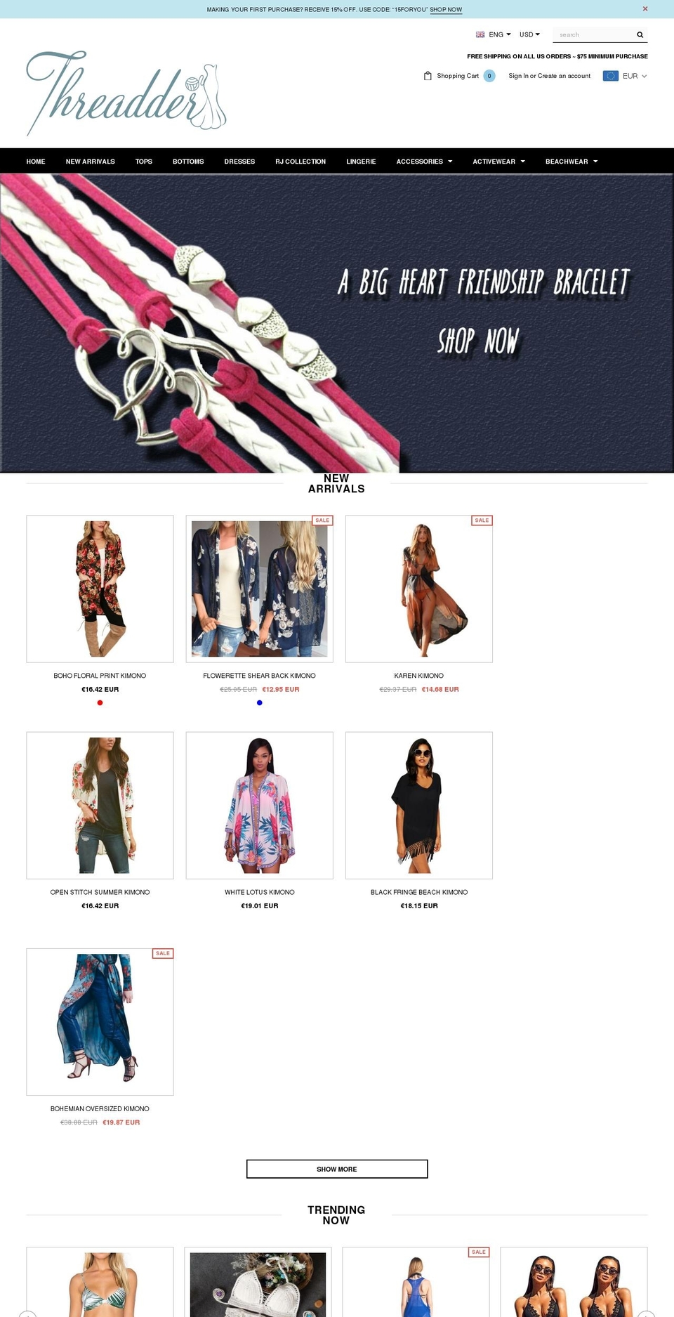 threadder.com — Shopify storefront screenshot
