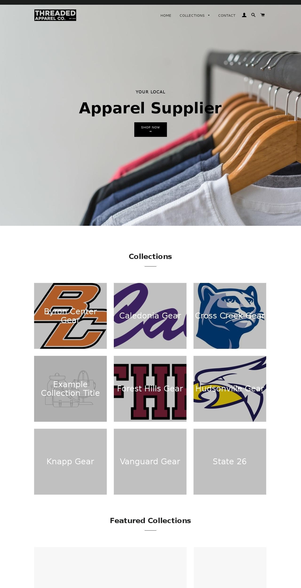 threadedllc.com — Shopify storefront screenshot
