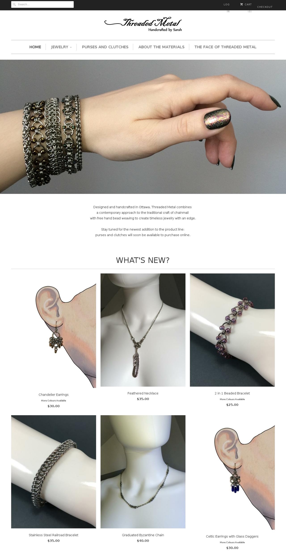 threadedmetal.com shopify website screenshot