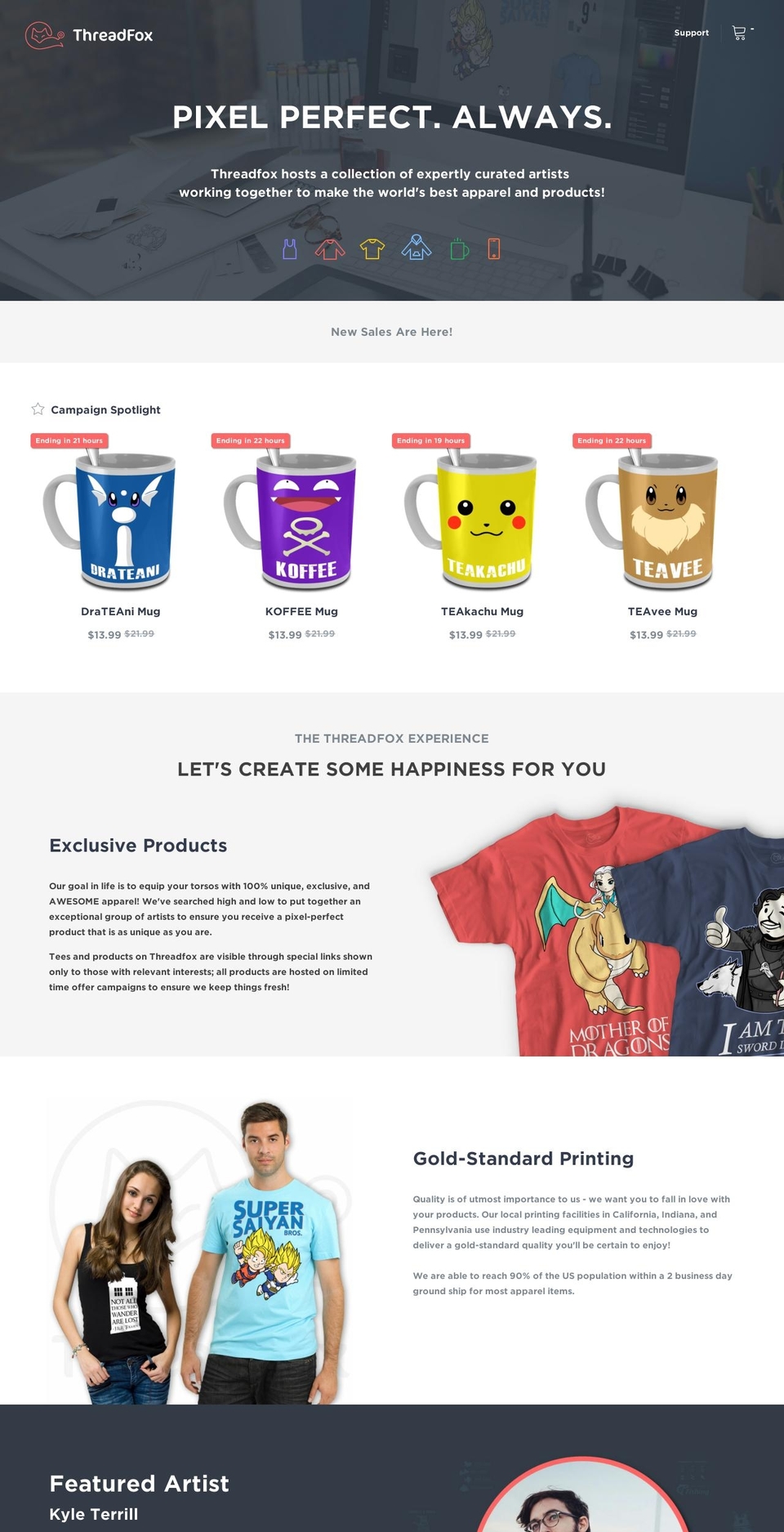 threadfox.com shopify website screenshot