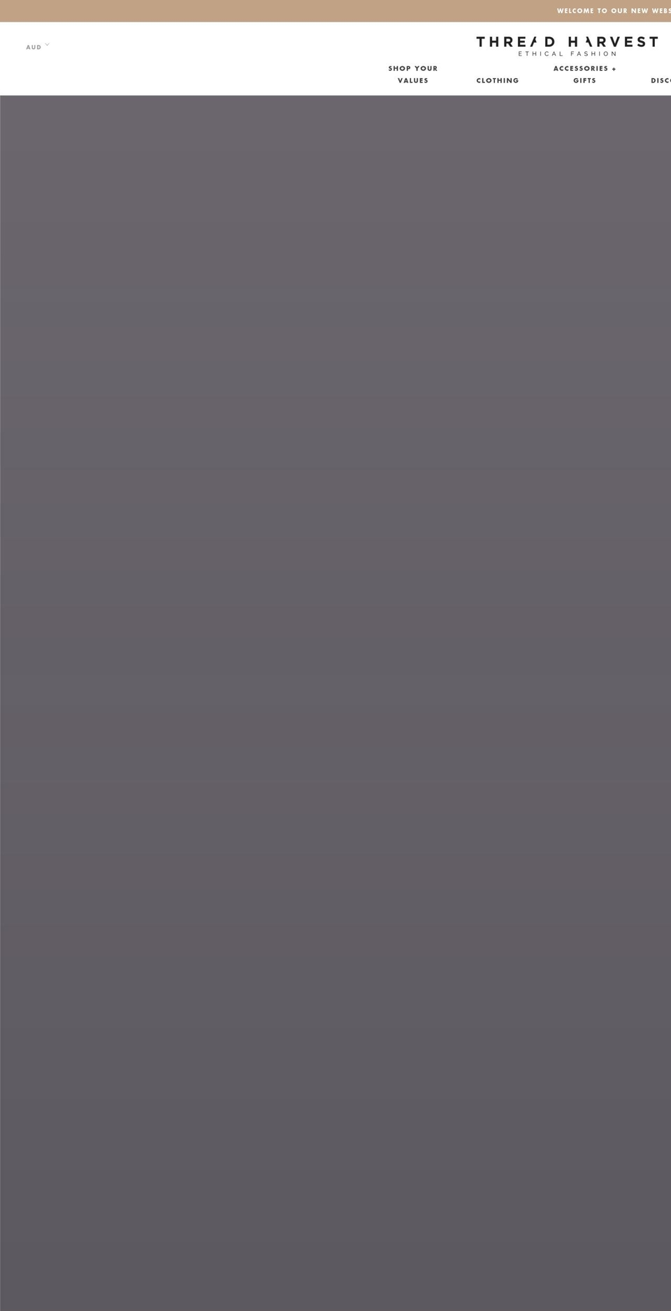 threadharvest.com — Shopify storefront screenshot