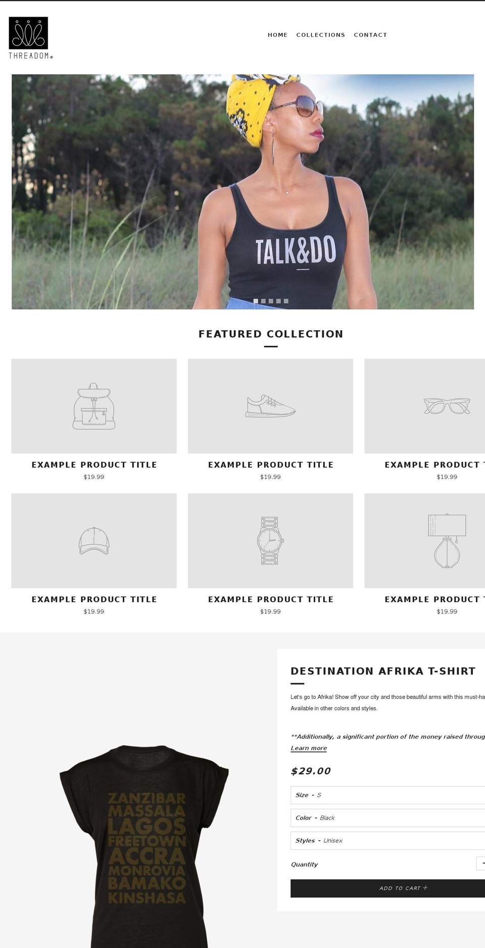 threadom.com — Shopify storefront screenshot