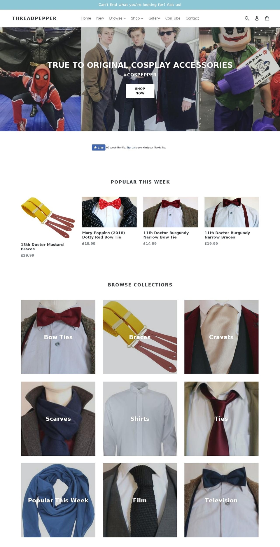 threadpepper.com shopify website screenshot