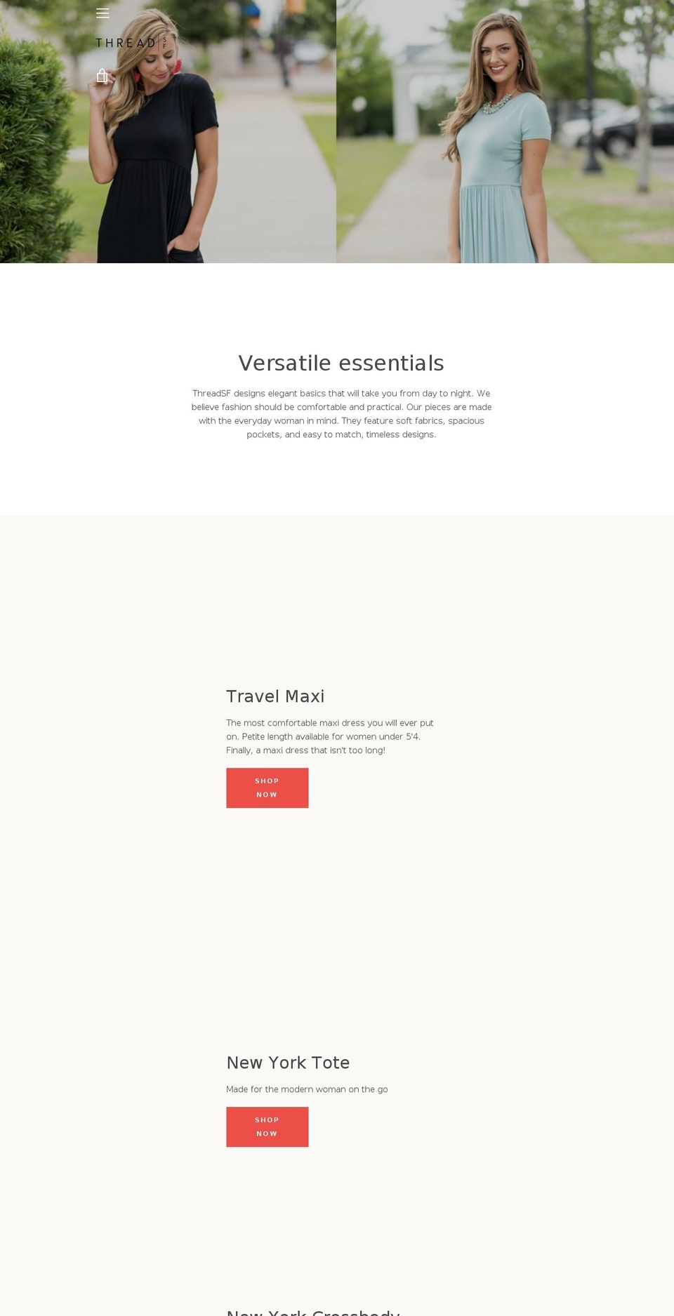 threadsf.com — Shopify storefront screenshot