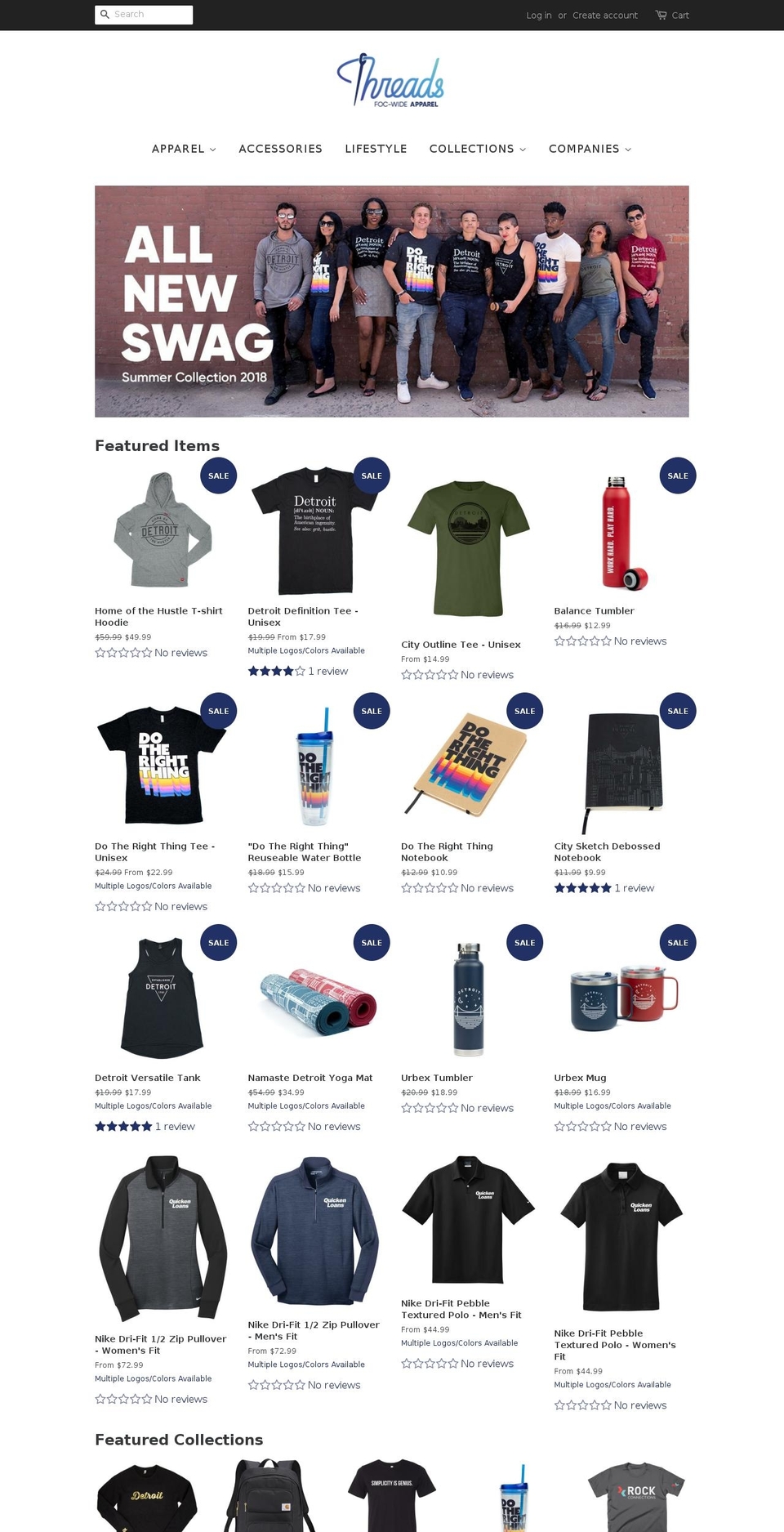 threadsfoc.com shopify website screenshot