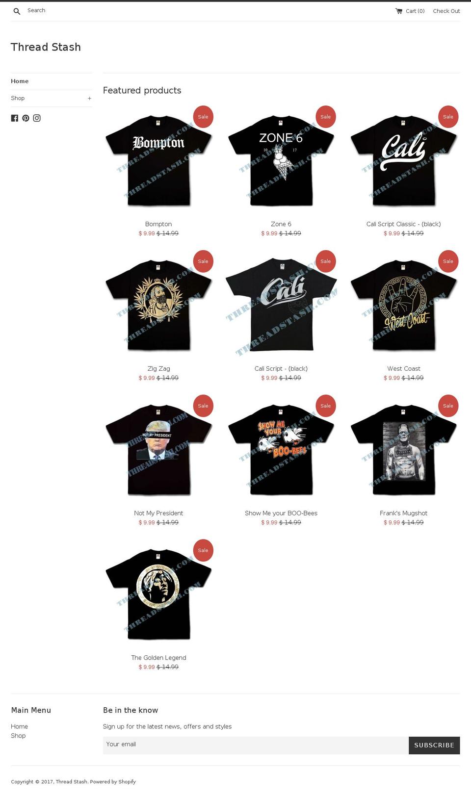 threadstash.com shopify website screenshot