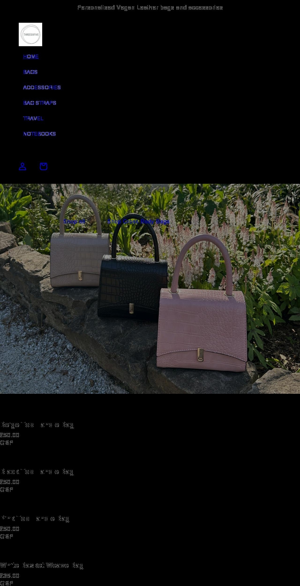 three-six-five.co.uk shopify website screenshot