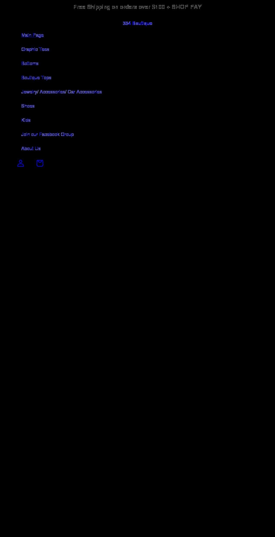 three34boutique.com shopify website screenshot