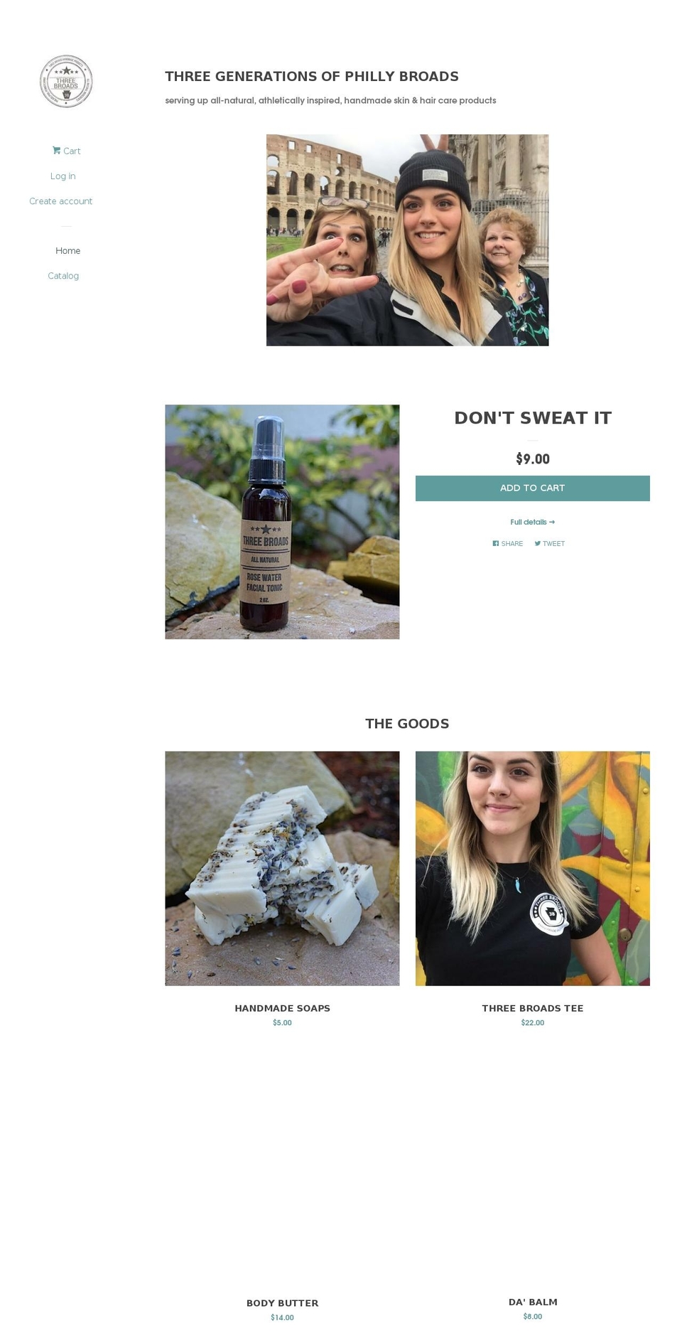 threebroads.com — Shopify storefront screenshot