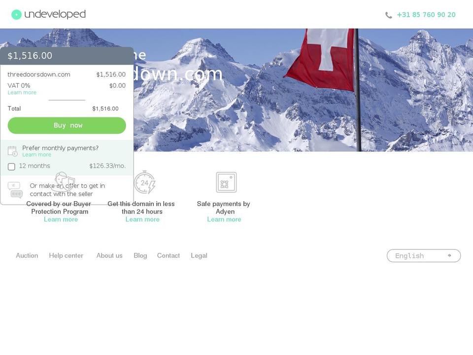 threedoorsdown.com shopify website screenshot