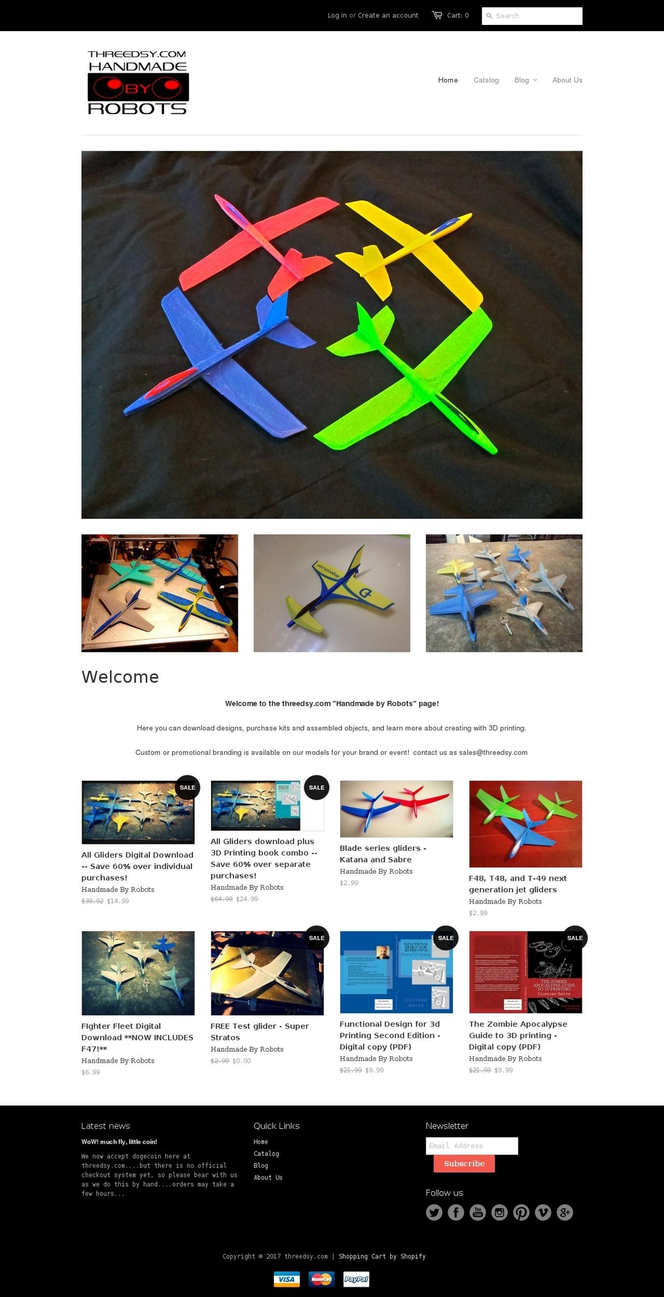 threedsy.com shopify website screenshot