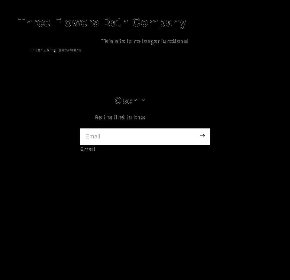 threeflowersbathco.com shopify website screenshot