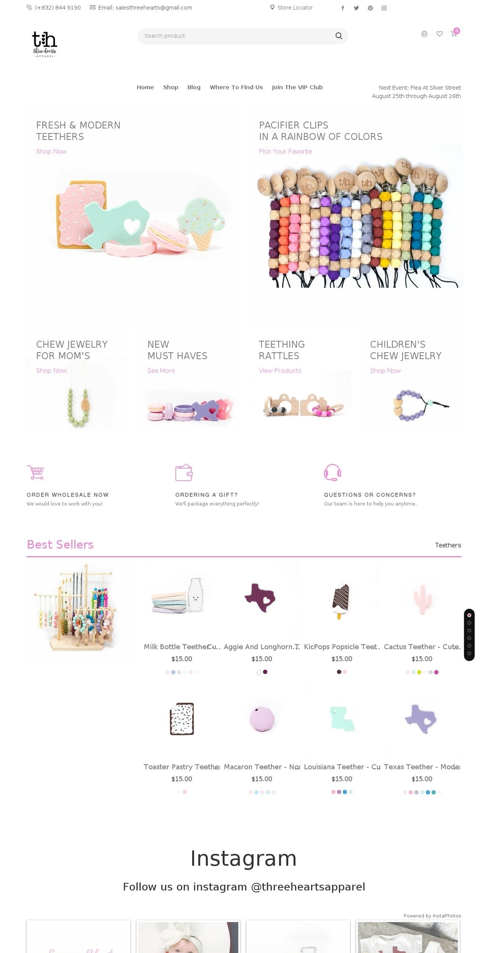 themes-base-myshopify-kodo-ver1-5-0 Shopify theme site example threeheartsapparel.com