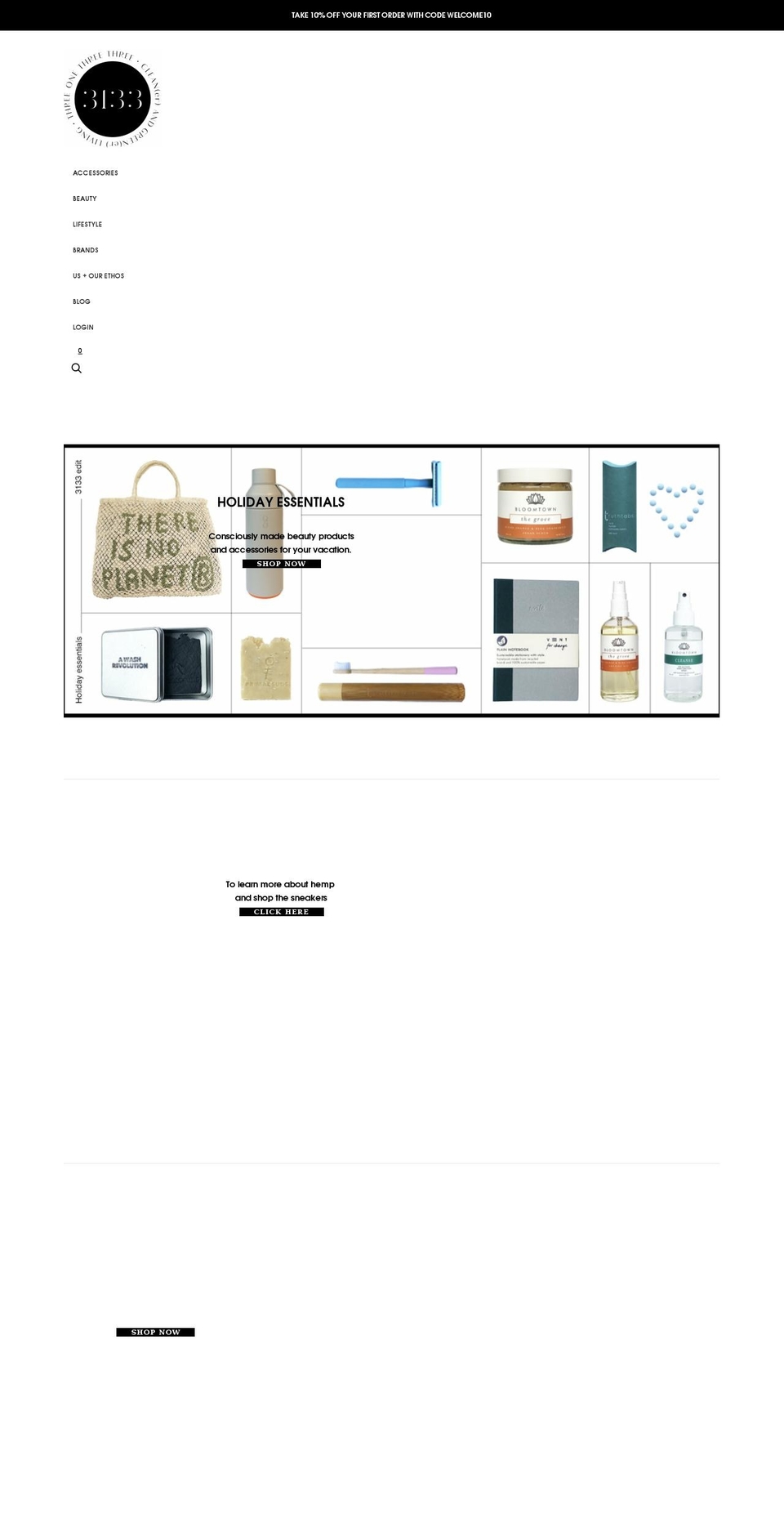threeonethreethree.com shopify website screenshot