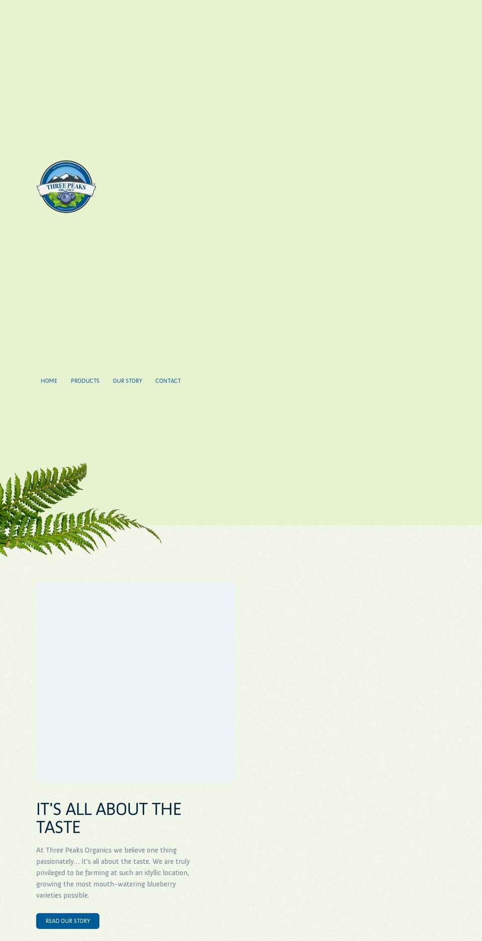 threepeaksorganics.com.au shopify website screenshot