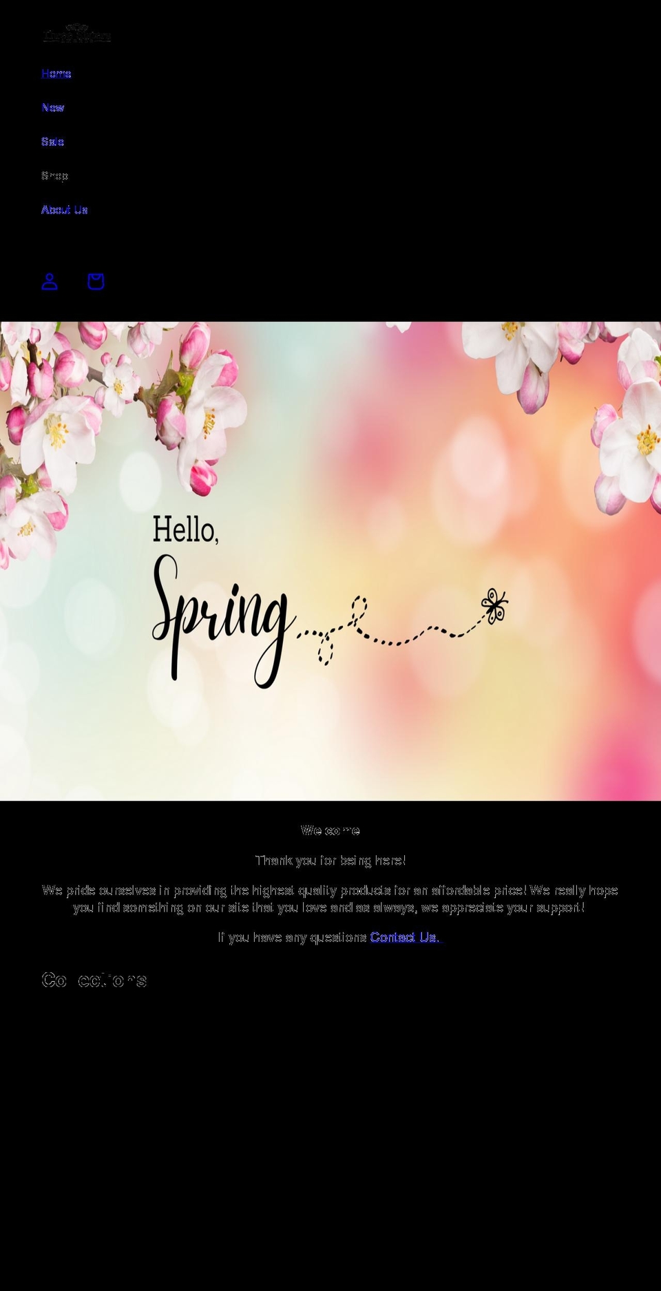 threesistersangels.com shopify website screenshot