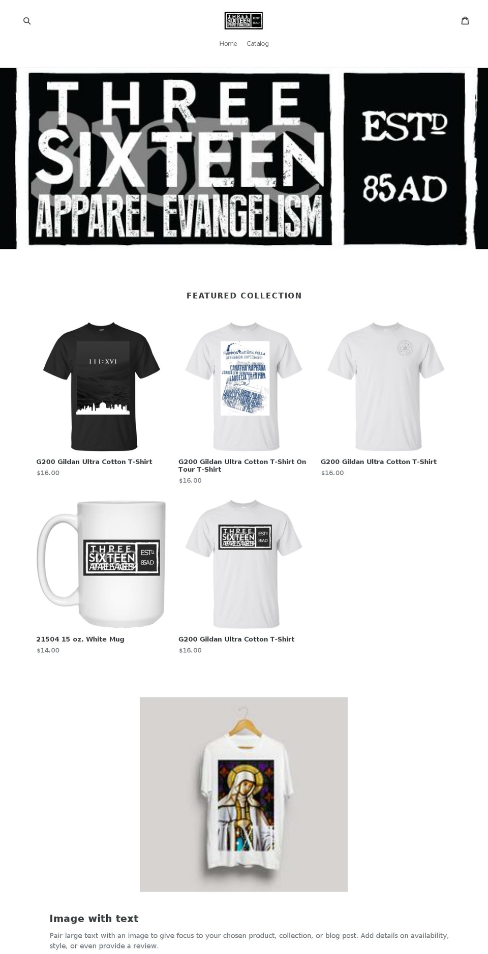 threesixteenfc.com — Shopify storefront screenshot