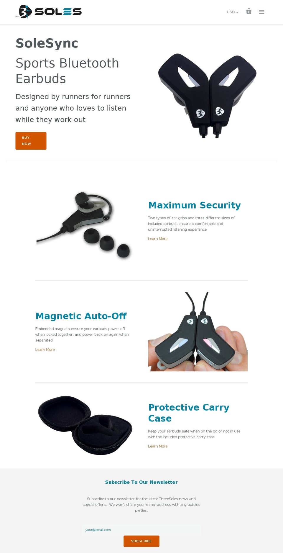 threesoles.com shopify website screenshot