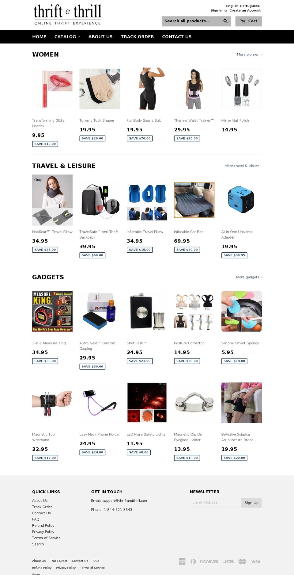 1-8-themex Shopify theme site example thriftandthrill.com