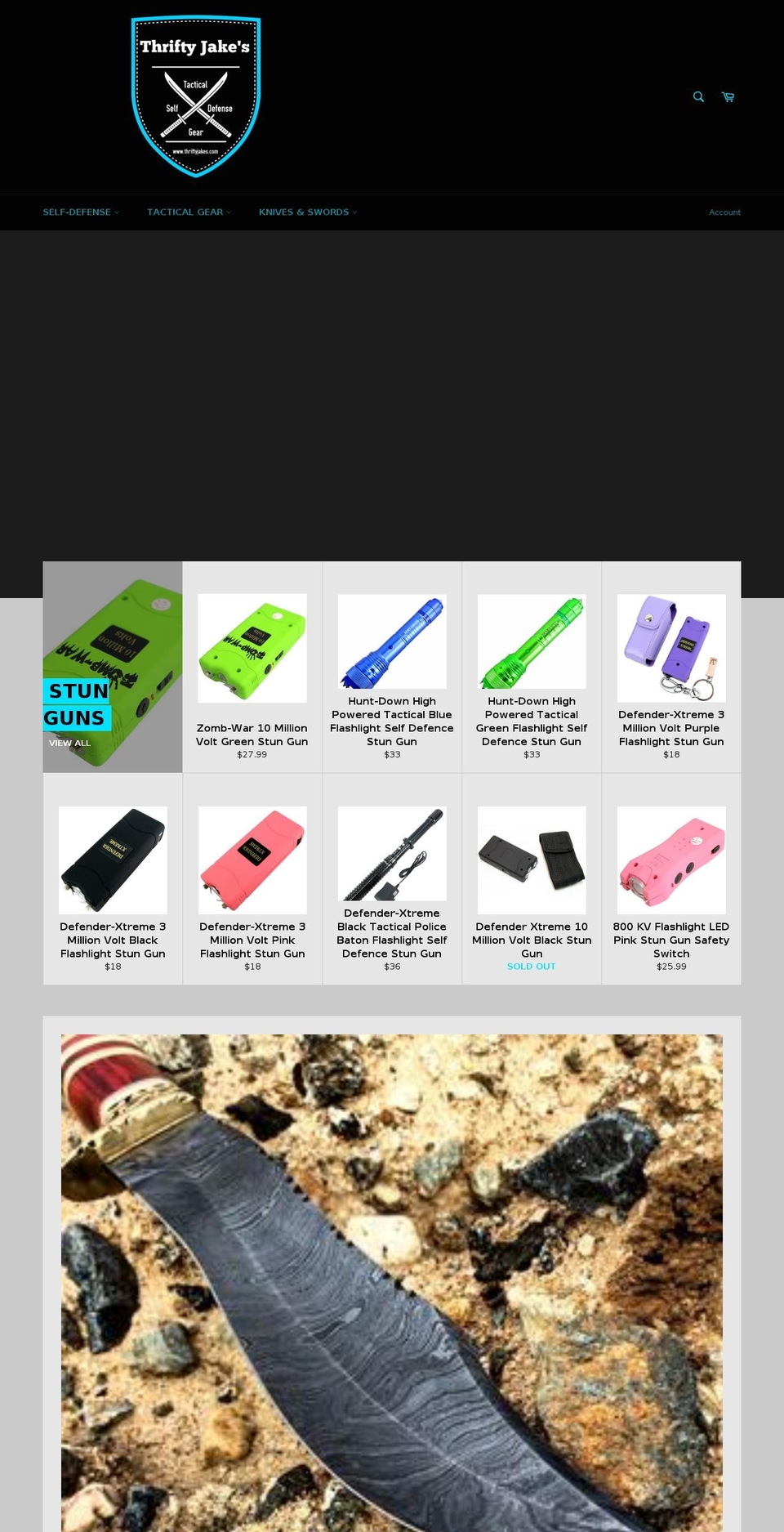 thriftyjakes.com — Shopify storefront screenshot