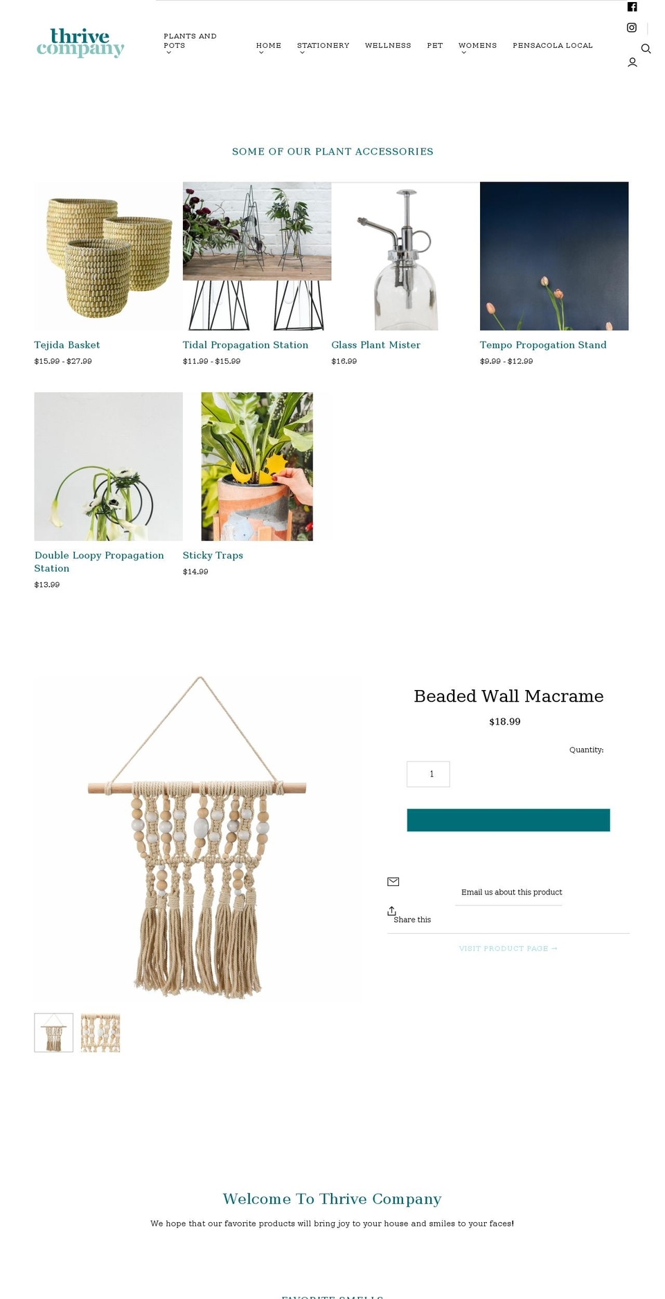 thrivecompanyfl.com shopify website screenshot