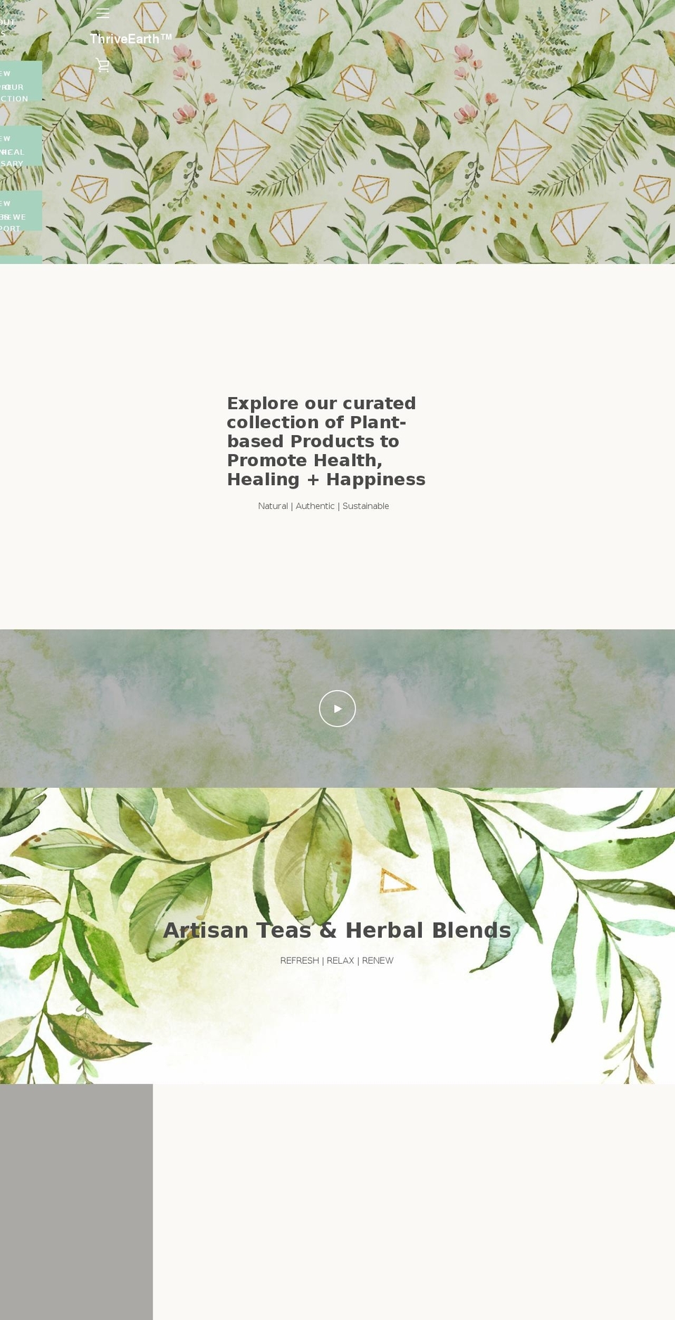 thriveearth.com — Shopify storefront screenshot
