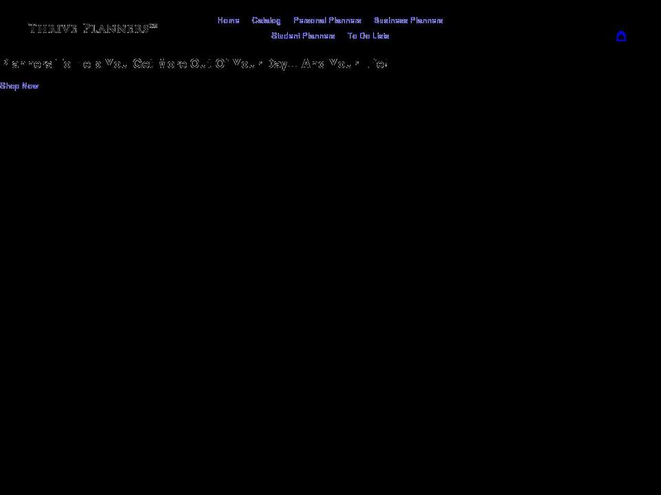 thriveplanners.com shopify website screenshot