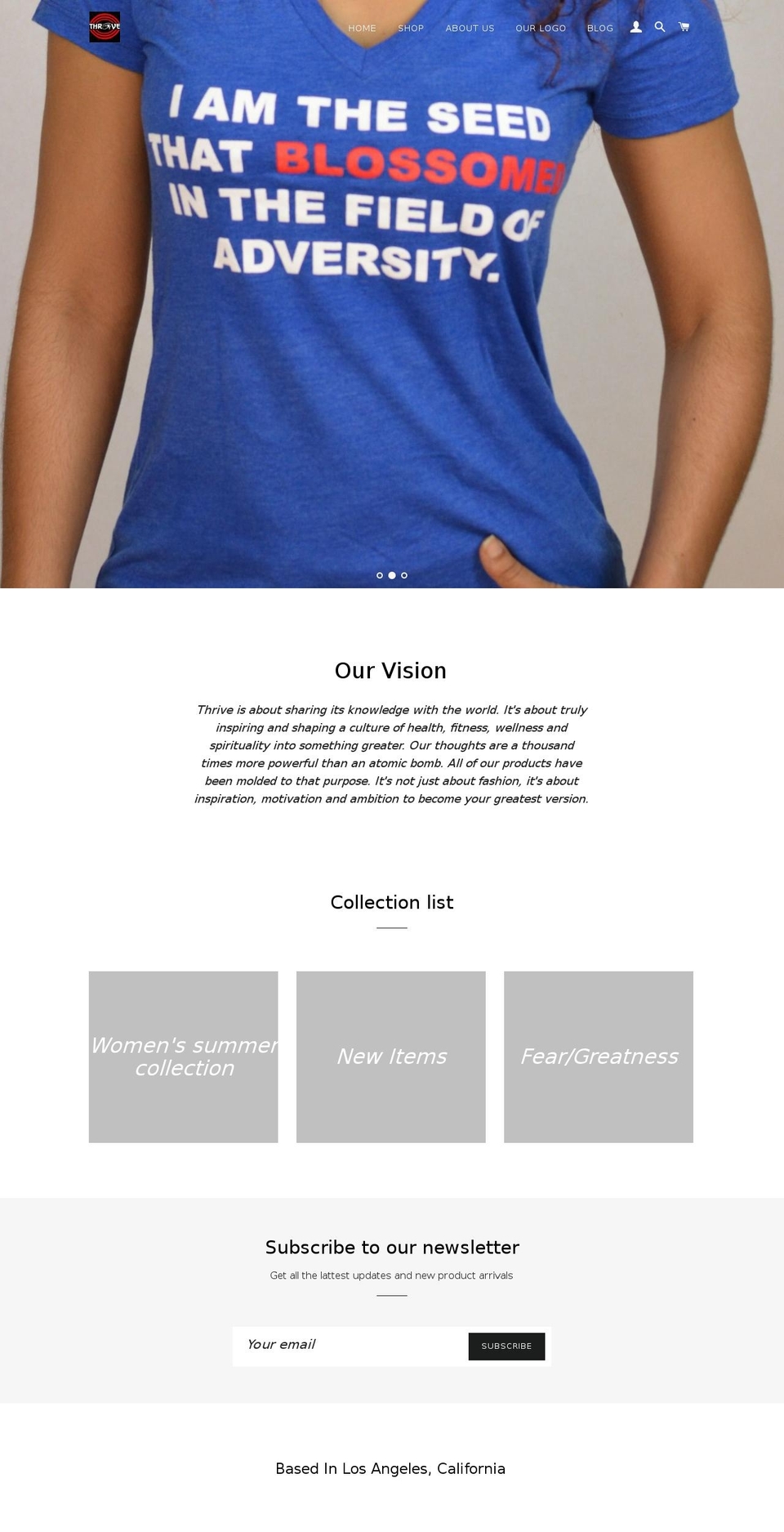 thrivingwithme.com shopify website screenshot