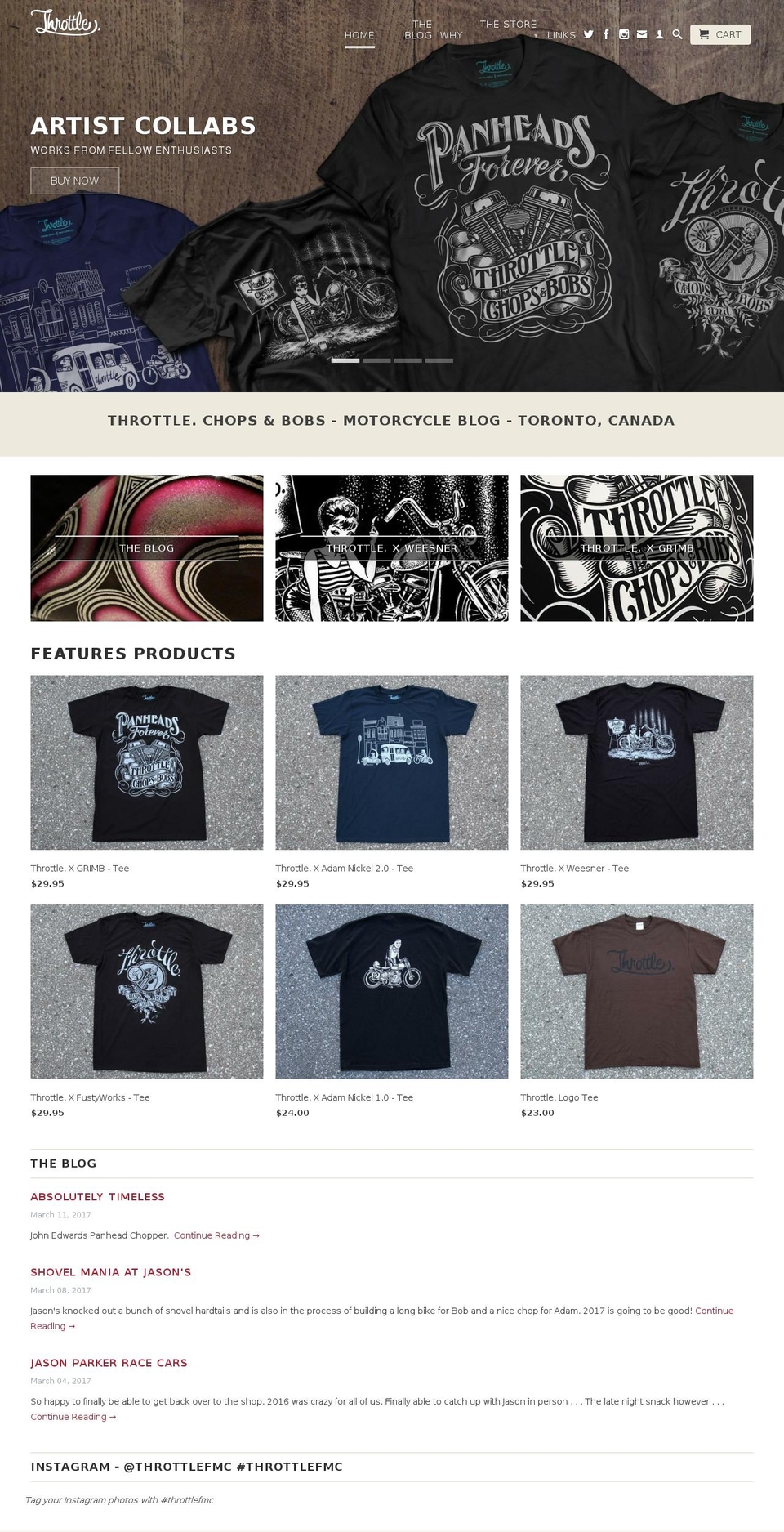 throttlefmc.com shopify website screenshot