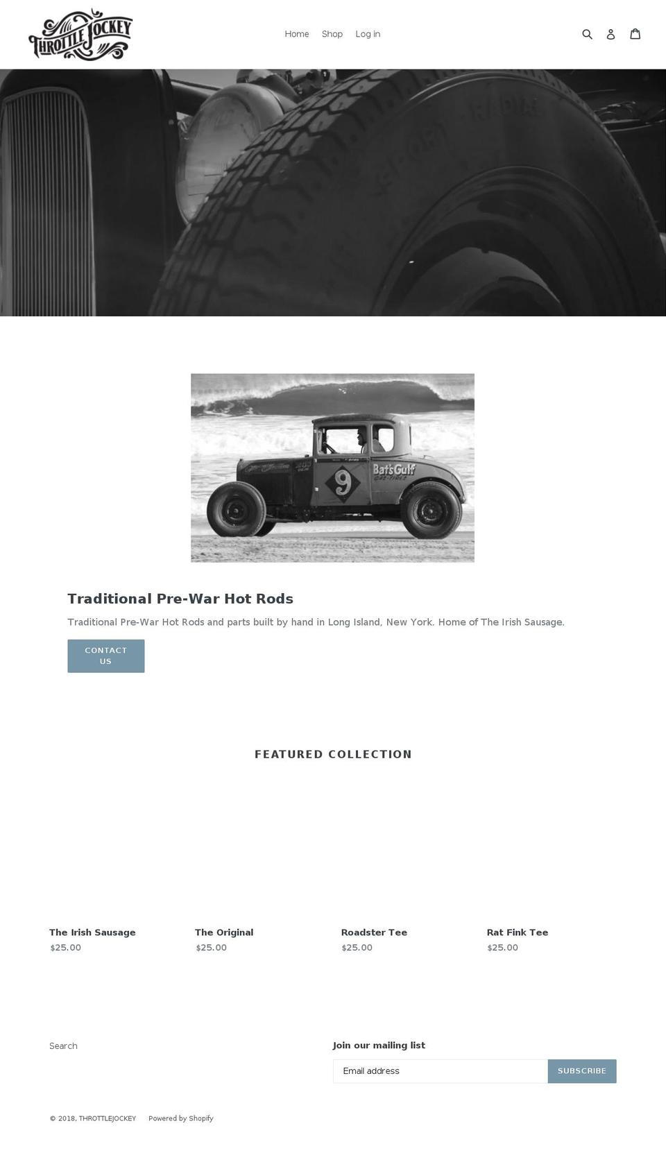 throttlejockeyoriginals.com — Shopify storefront screenshot