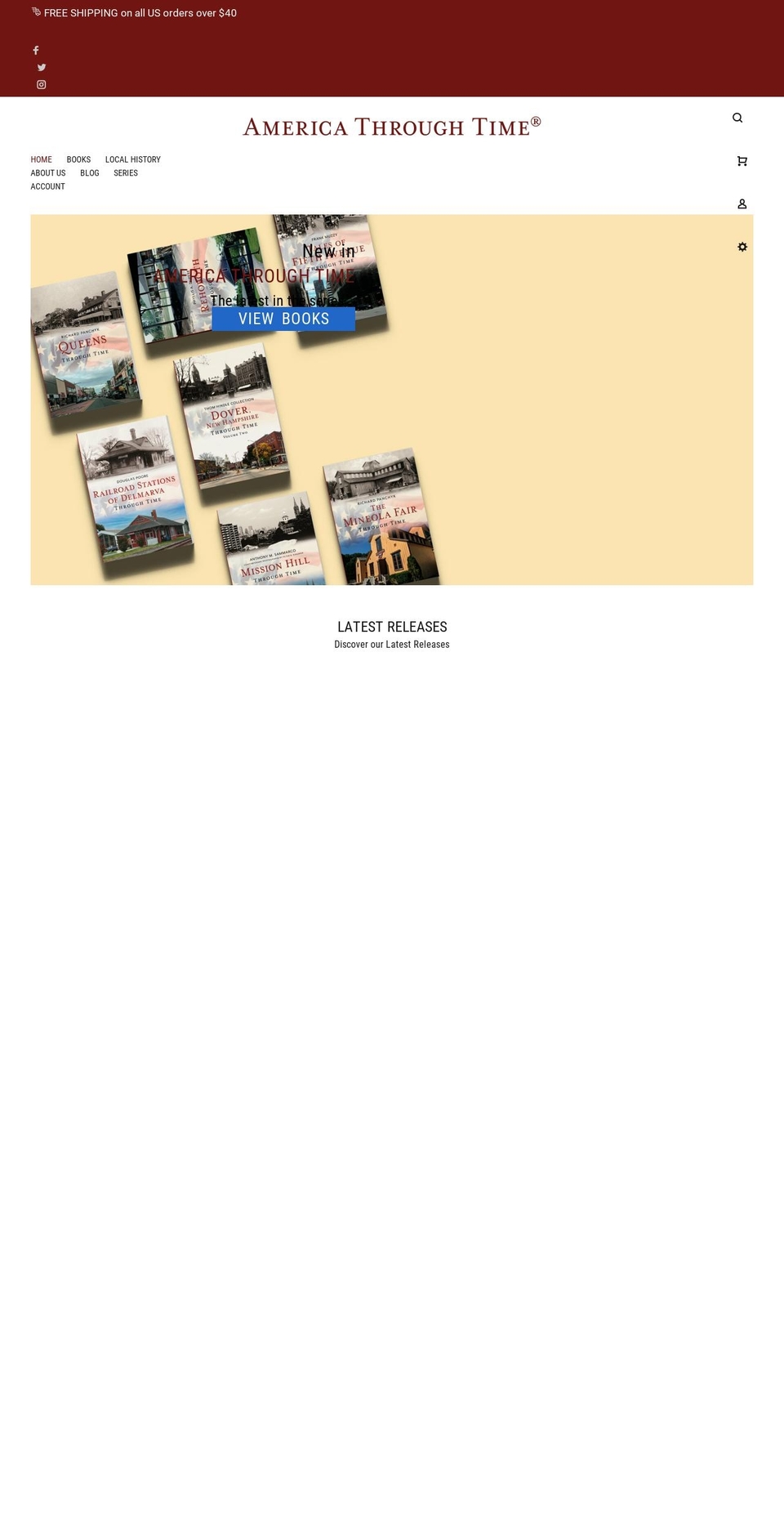 through-time.com shopify website screenshot