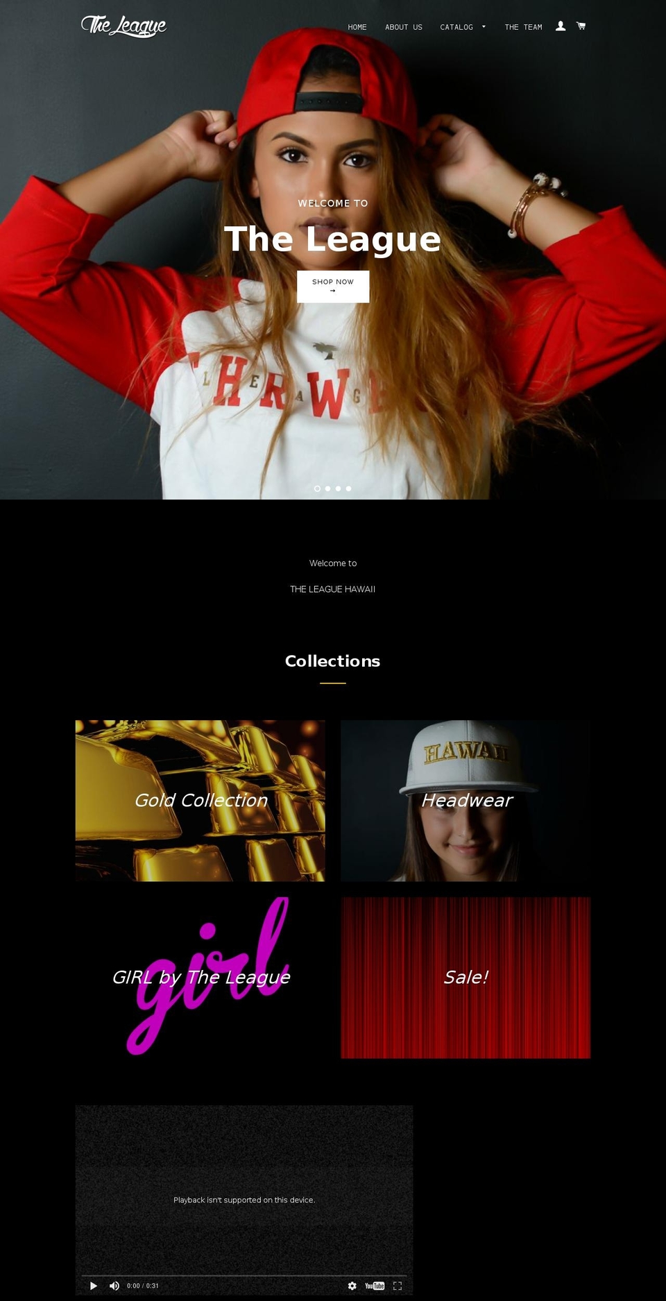 throwbackleague.com shopify website screenshot