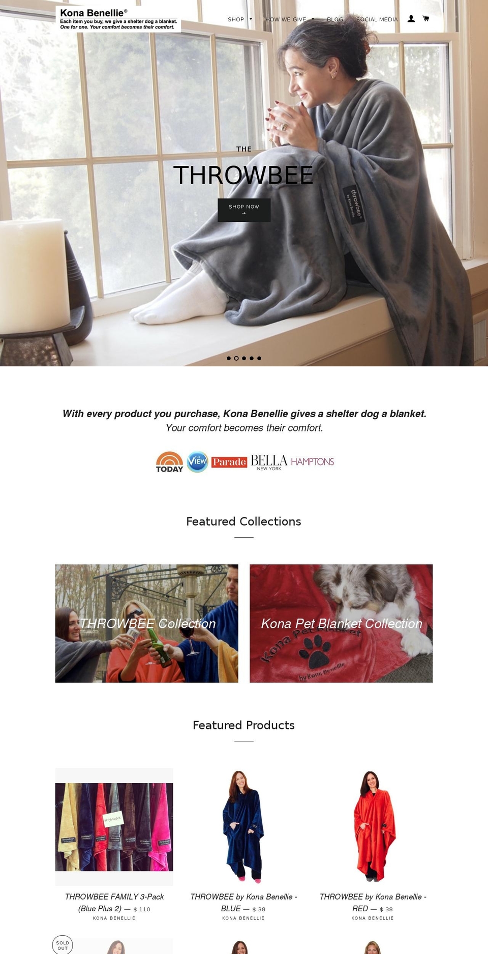 throwbee.com shopify website screenshot