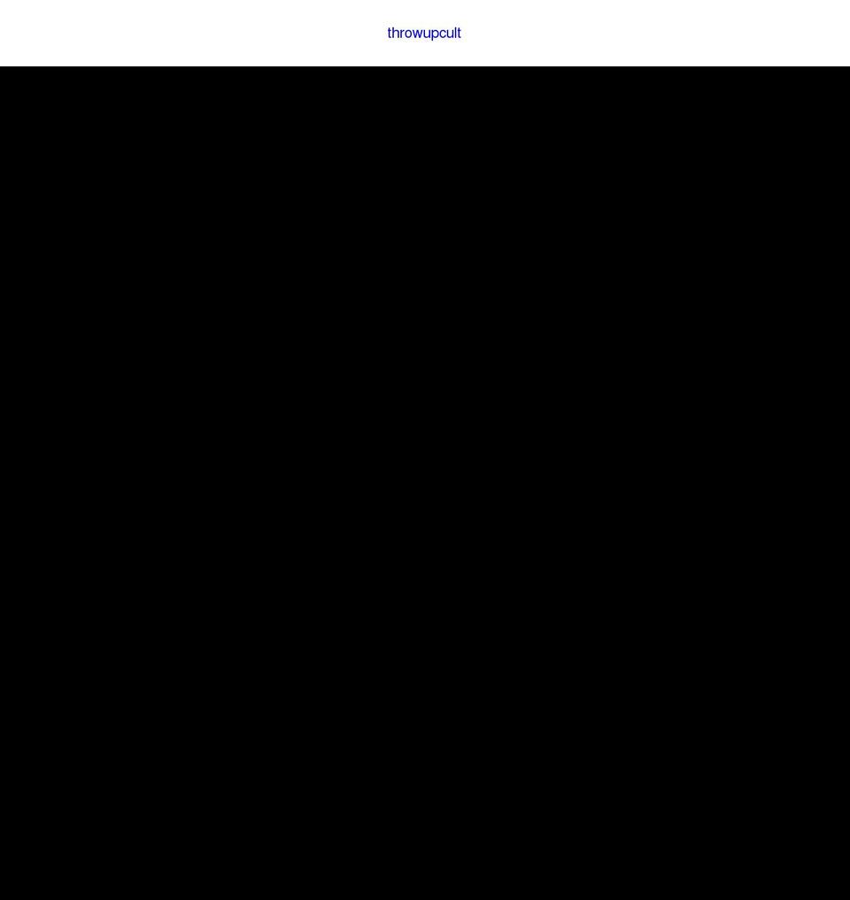 throwupcult.com shopify website screenshot