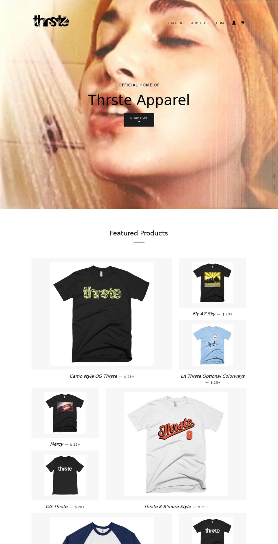 thrste.com shopify website screenshot