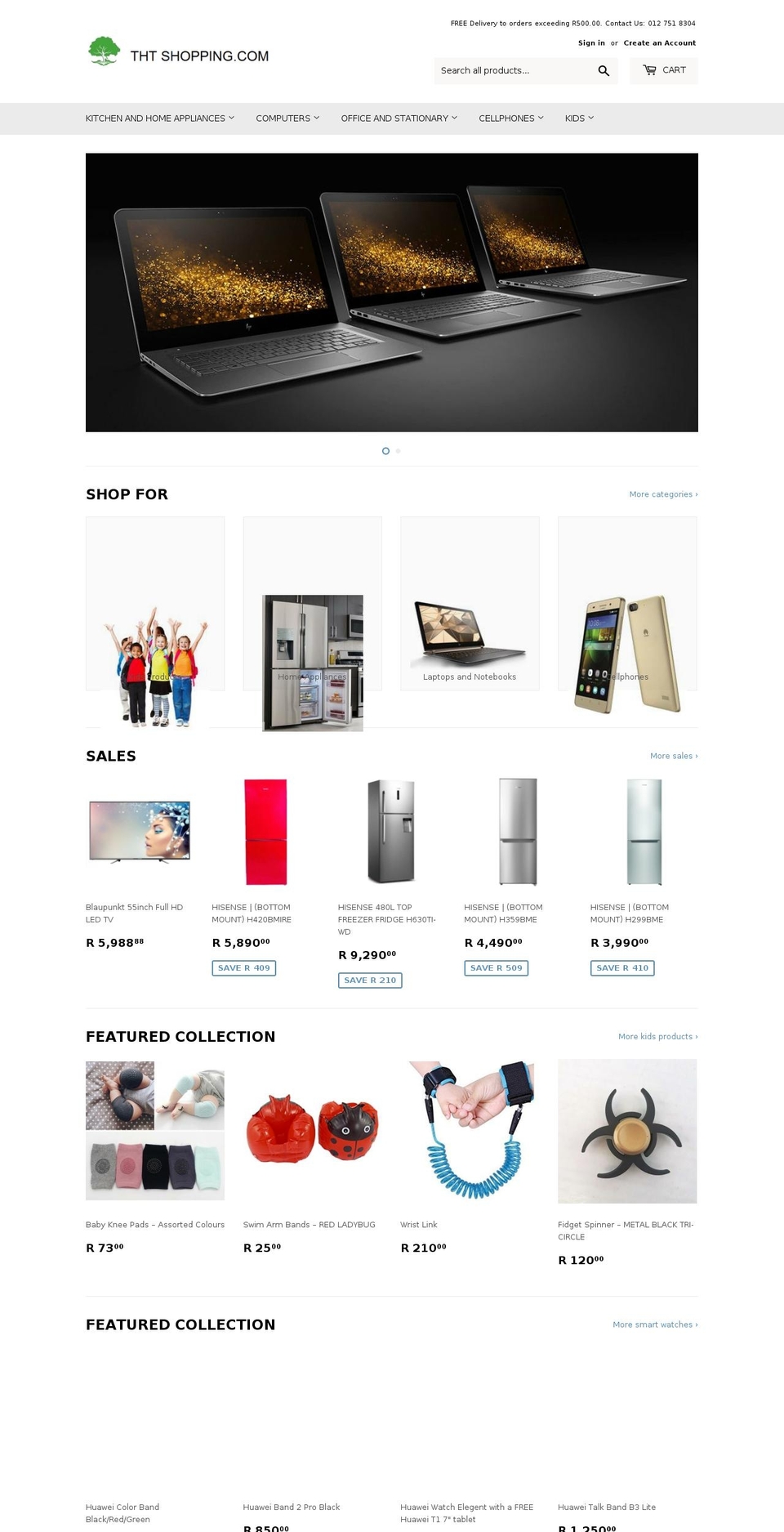thtshopping.com — Shopify storefront screenshot
