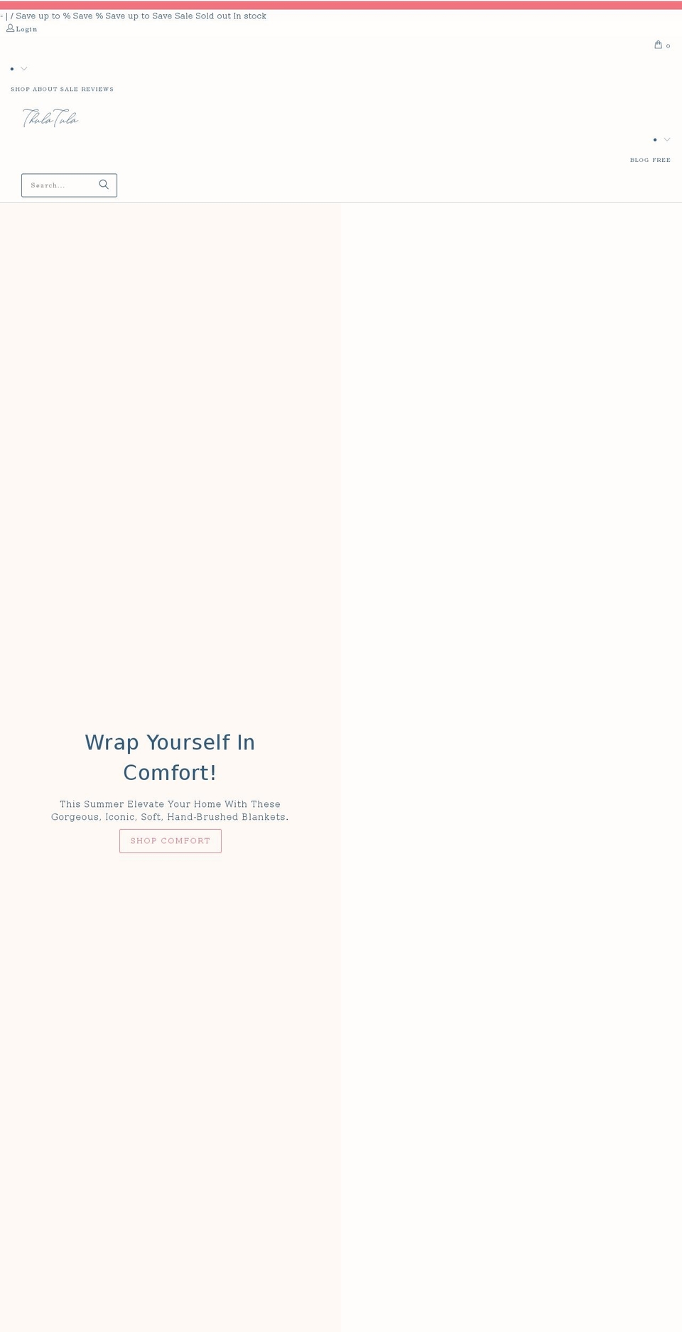 thulatula.com shopify website screenshot