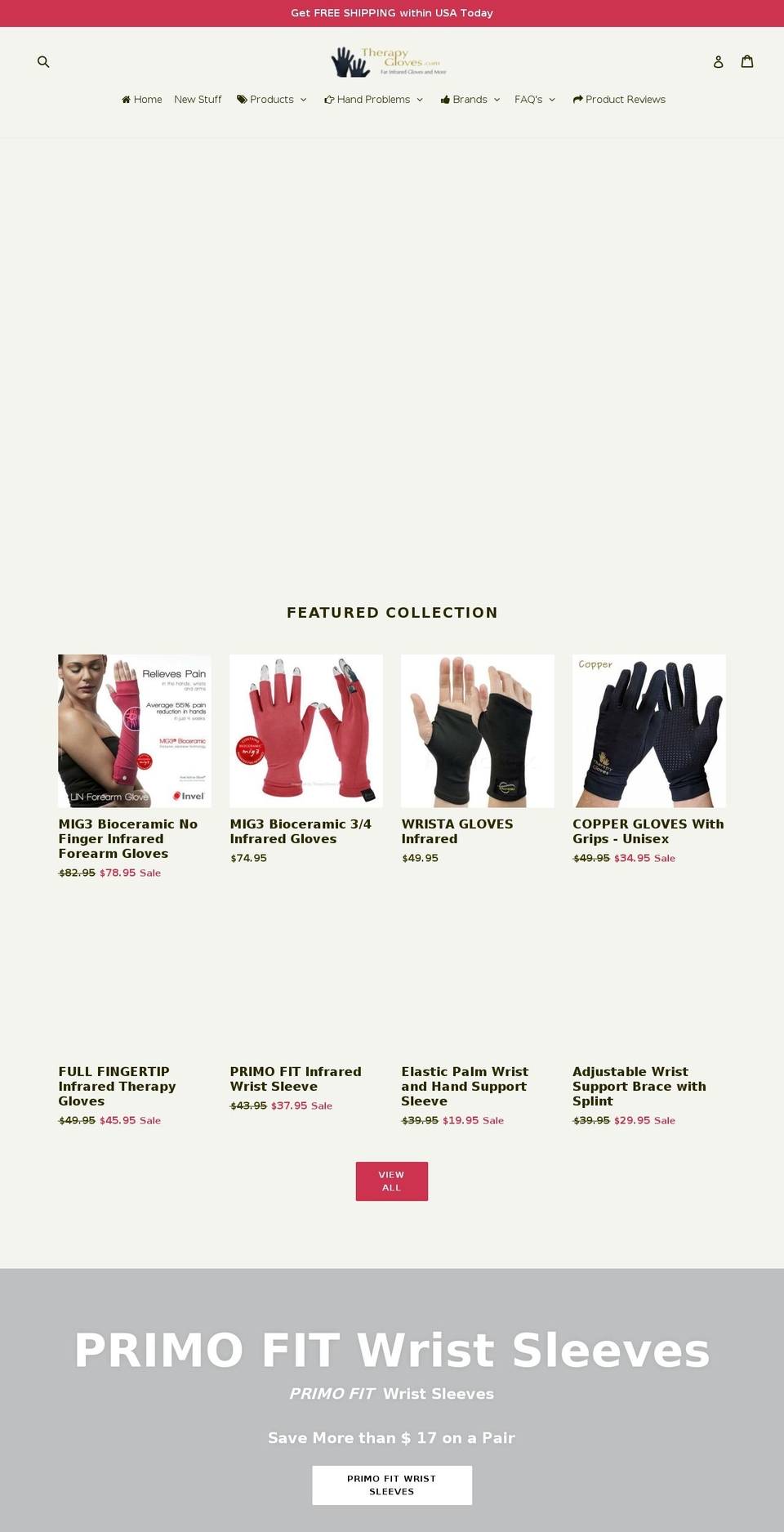 thumbpain.org shopify website screenshot