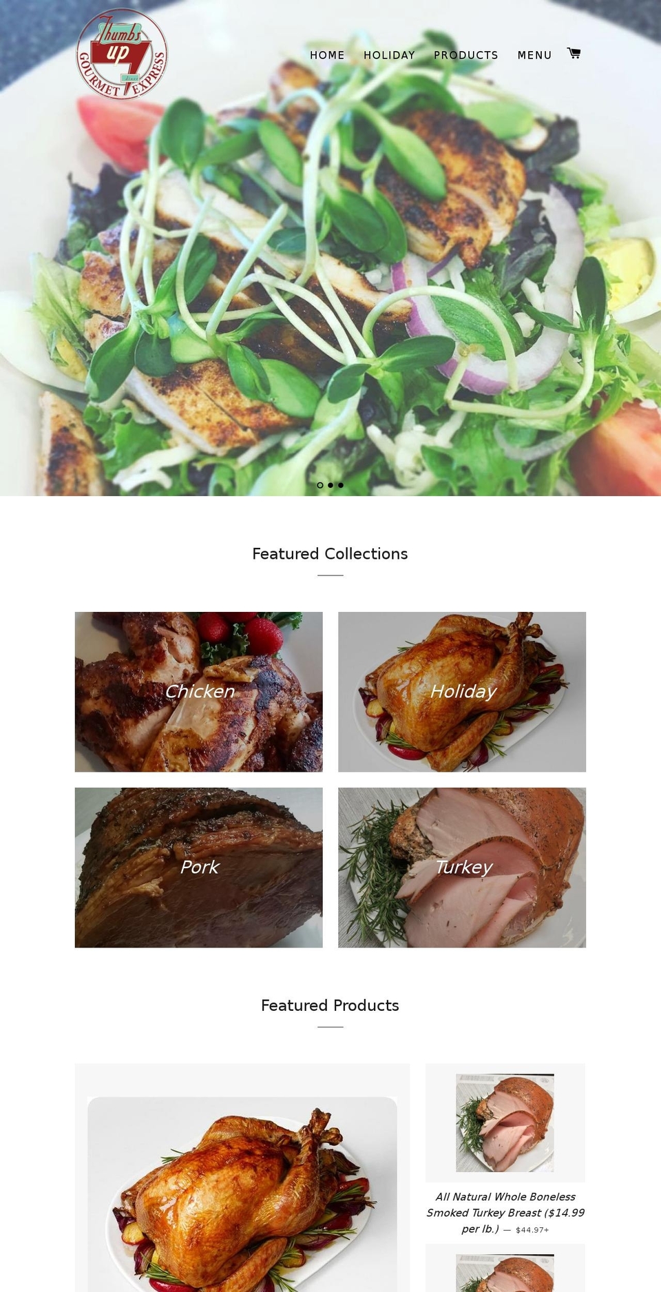 thumbsupexpress.com shopify website screenshot