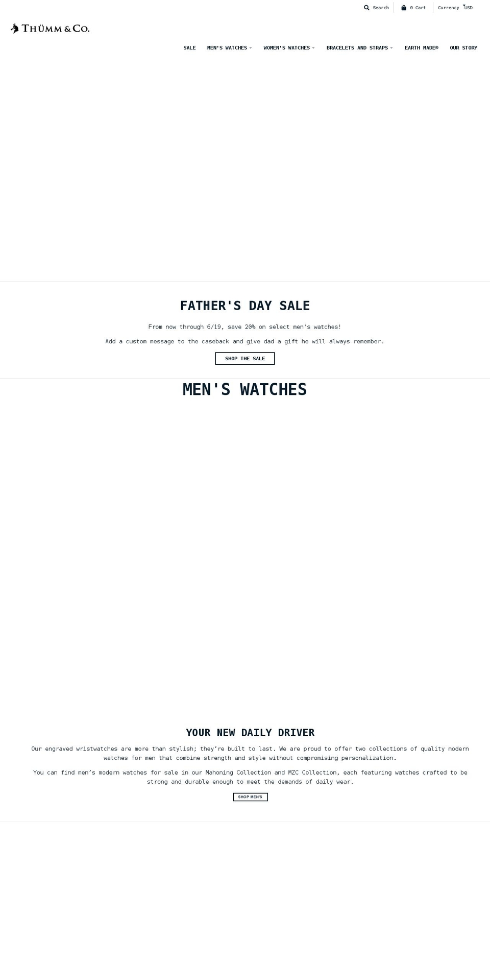 thummco.com shopify website screenshot