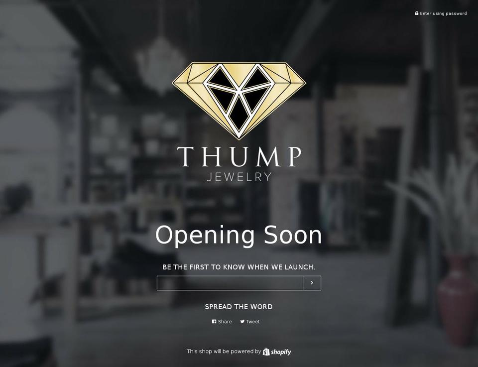 thumpjewelry.com — Shopify storefront screenshot